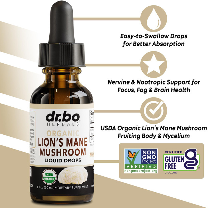 Lions Mane Mushroom Supplement Drops