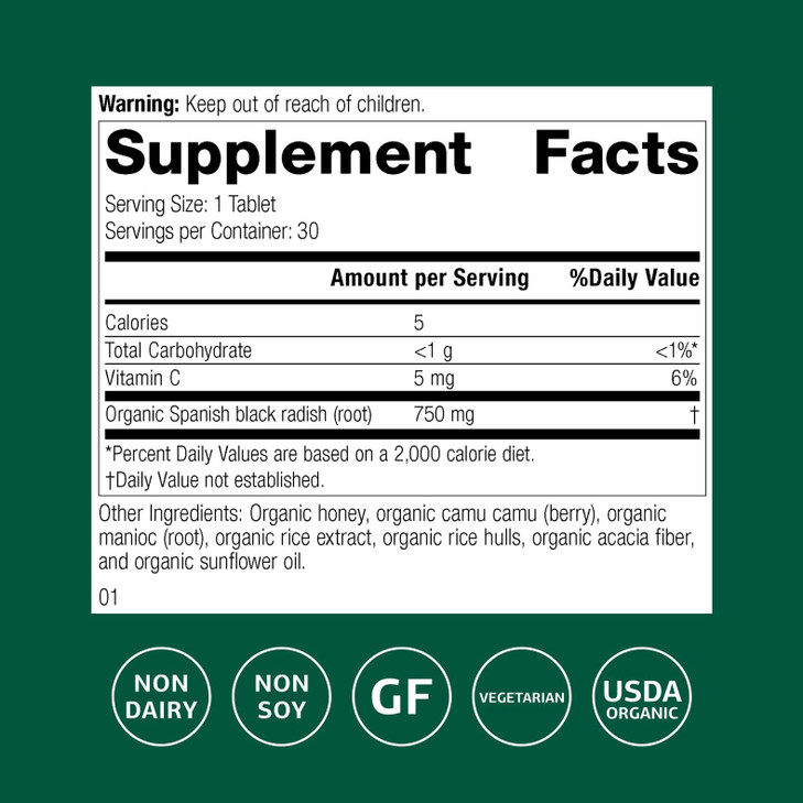 Standard Process Spanish Black Radish - Liver Health Dietary Supplement