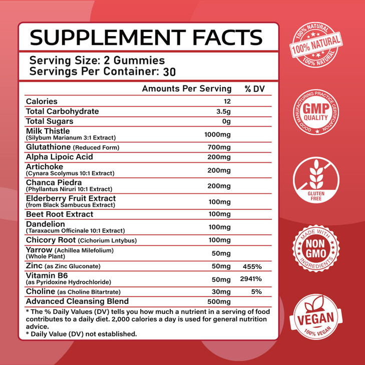 Liver Cleanse Detox and Repair Gummies
