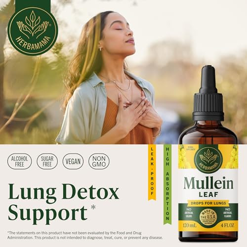 HERBAMAMA Mullein Drops for Lungs