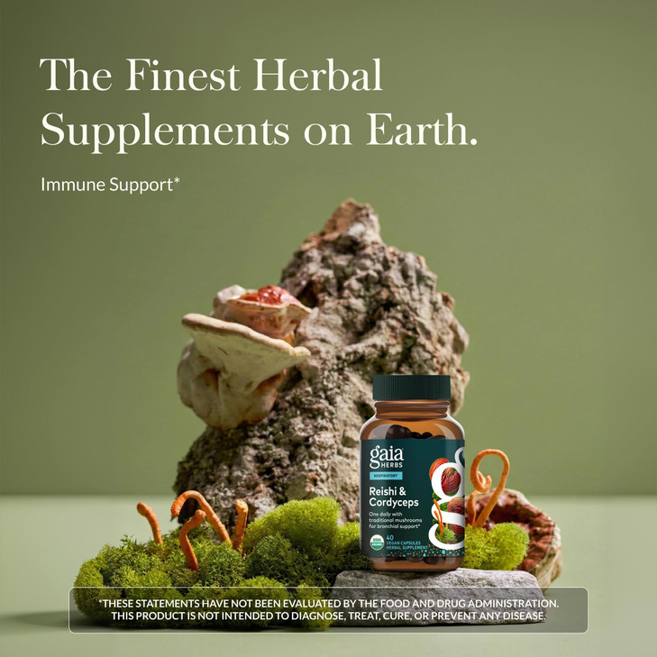 Gaia Herbs Respiratory Mushroom Blend