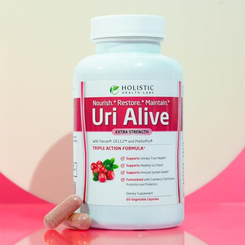 Uri Alive Extra Strength Urinary Support Supplement for Urinary Tract, Bladder