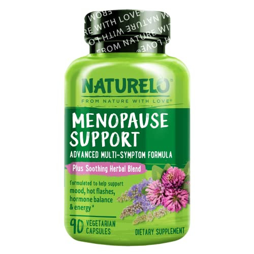 NATURELO Menopause Supplements for Women, Herbal Blend with Black Cohosh