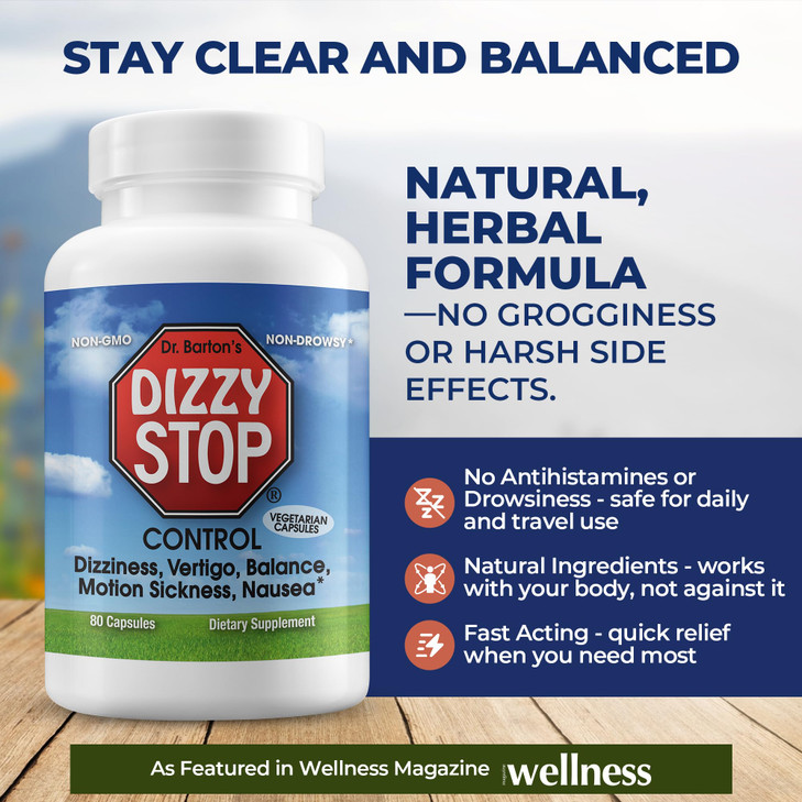 Vertigo Relief Product & Non?Drowsy Motion Sickness Pills: Nausea and Dizziness