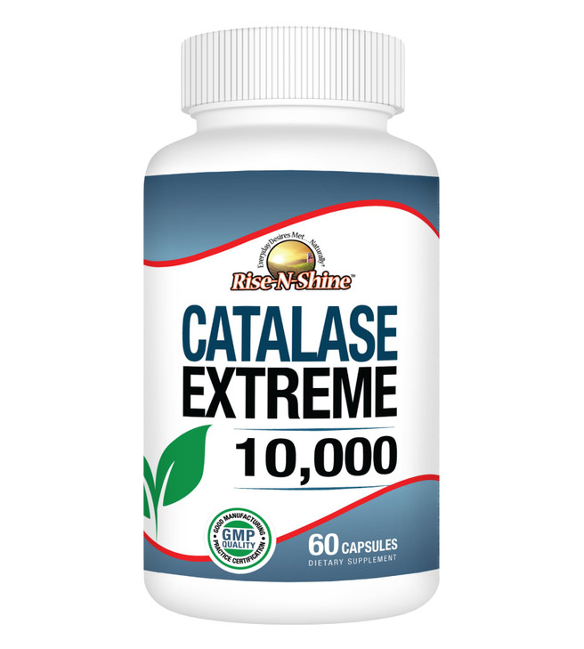 Rise-N-Shine Catalase Extreme Supplement 10,000 with Saw Palmetto, Biotin