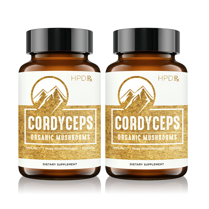 HPD Rx Premium Organic Cordyceps Mushroom Extract Performance Supplement