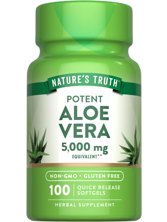 Nature's Truth Aloe Vera Softgels - 5000mg - 100 Count