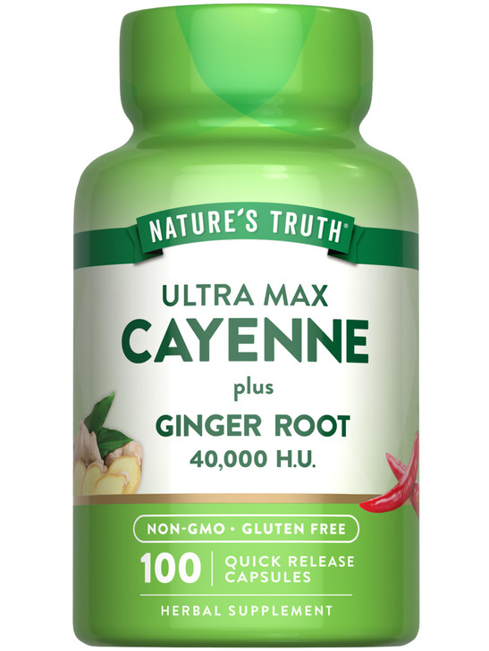 Nature's Truth Cayenne Pepper Capsules - 40,000 HU - 100 Count