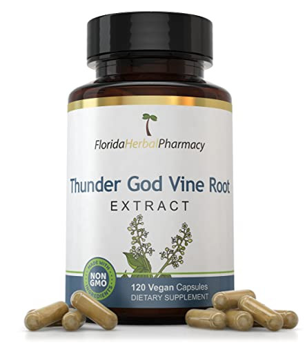 Florida Herbal Pharmacy, Thunder God Vine Root Extract Supplement Capsules