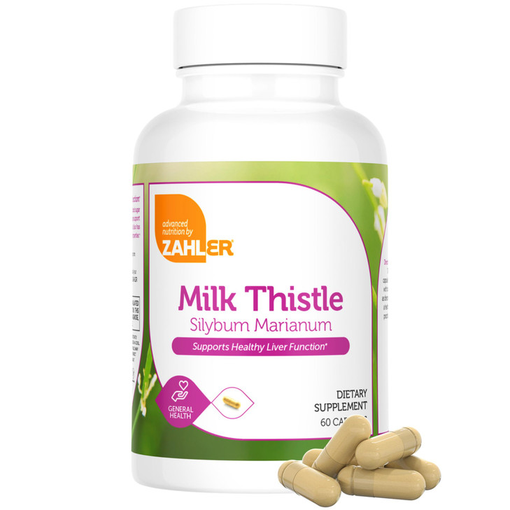 Zahler Milk Thistle Helps Support Healthy Liver Function.
