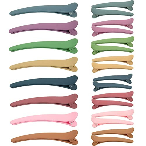 24 PCS Hair Clips for Styling Sectioning, Matte Alligator Hair Clips Hair Barrettes No Crease Duck Billed Hair Clip, Hair Styling Accessories for Wom