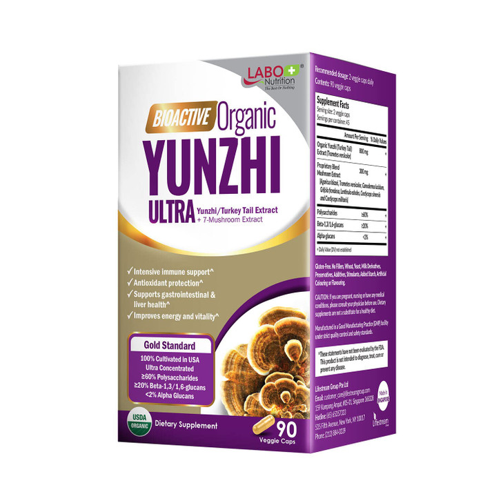 LABO Nutrition Bioactive Organic Yunzhi/Turkey Tail Ultra