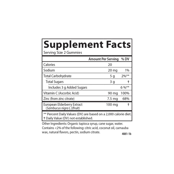 Carlson - Black Elderberry Gummies, with Vitamin C