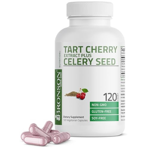 Bronson Tart Cherry Extract + Celery Seed Capsules
