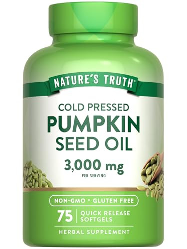Nature's Truth Pumpkin Seed Oil - 3000mg - 75 Softgels