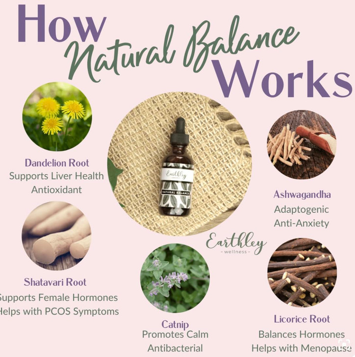 Earthley Wellness Natural Balance, Daily Support for Women, Herbal Energy & Mood