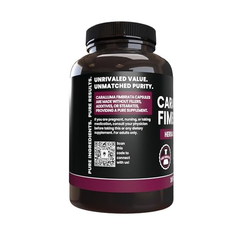 PURE ORIGINAL INGREDIENTS Caralluma Fimbriata (365 Capsules) No Magnesium Or
