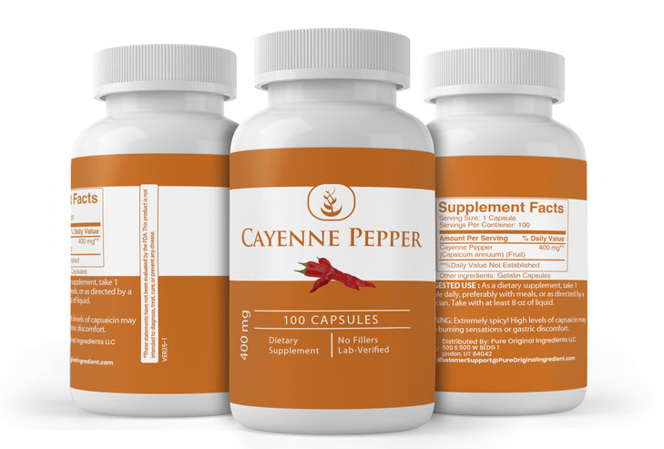 Pure Original Ingredients Cayenne Pepper, (100 Capsules) Always Pure, No