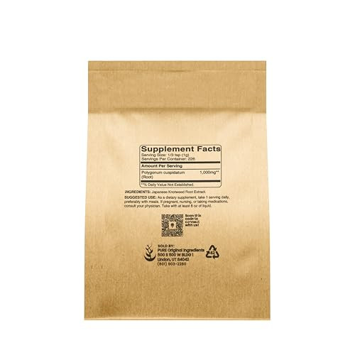 PURE ORIGINAL INGREDIENTS Japanese Knotweed (8 oz) Hu Zhang Fen, Traditional
