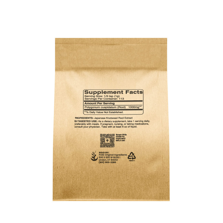 Pure Original Ingredients Japanese Knotweed (4oz) Hu Zhang, Traditional