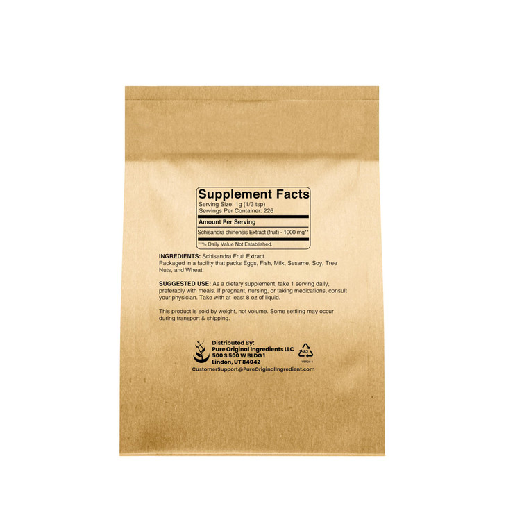 Pure Original Ingredients Schisandra Extract Powder (8 oz), Non-GMO