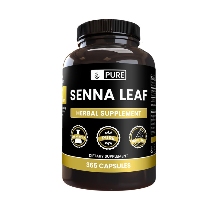 Pure Original Ingredients Senna Leaf (365 Capsules) No Magnesium Or Rice