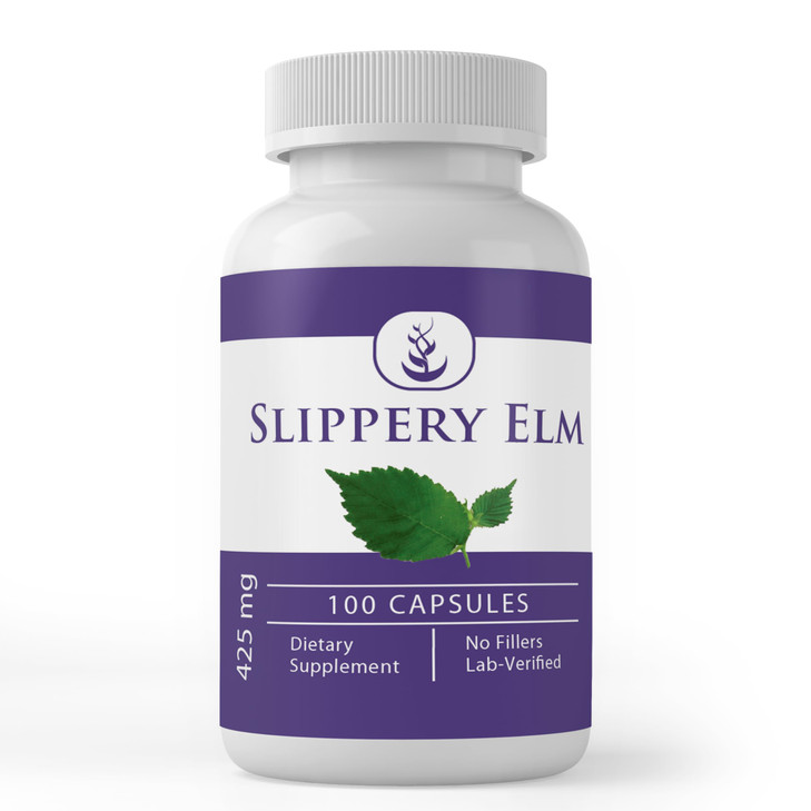 PURE ORIGINAL INGREDIENTS Slippery Elm, (100 Capsules) Always Pure, No Additives