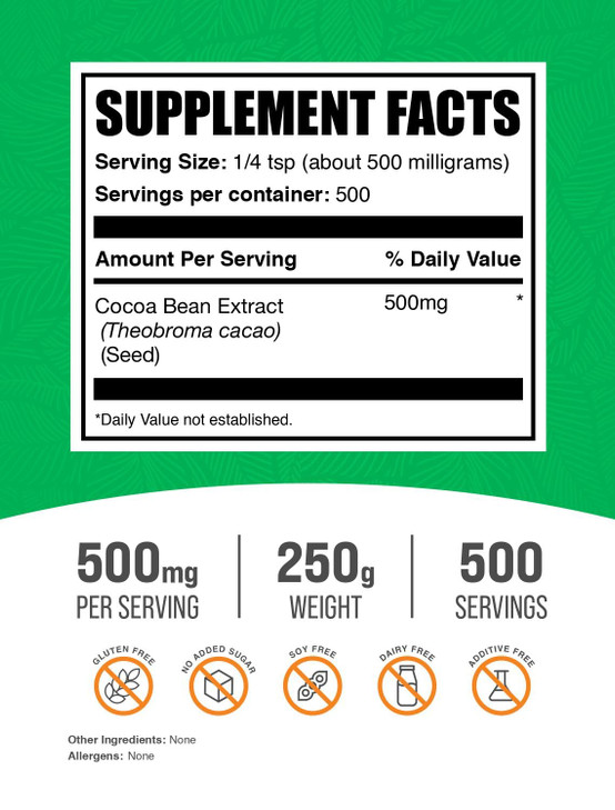 BulkSupplements.com Cocoa Bean Extract Powder