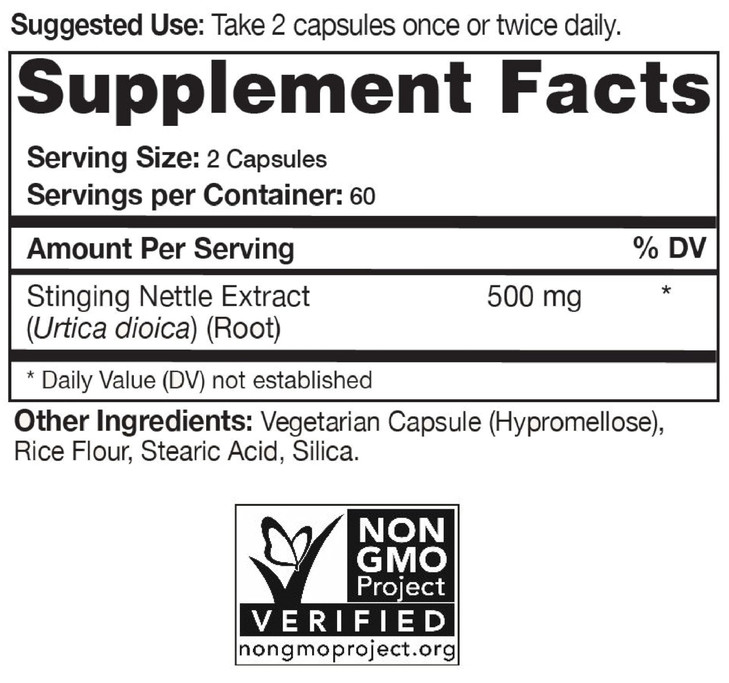 Natural Choice Botanicals Stinging Nettle Root Extract Supplement