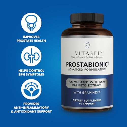 VITASEI Prostabionic Prostate Dietary Supplements for Men W/Saw Palmetto