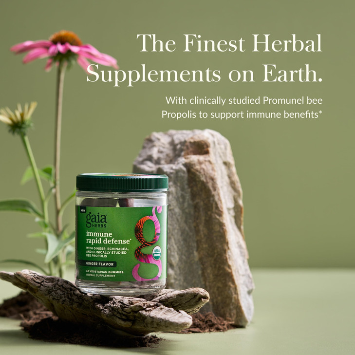 Gaia Herbs Organic Immune Rapid Defense Gummies