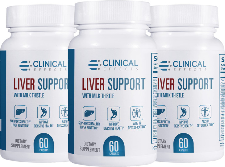 Clinical Effects: Liver Support - Natural Milk Thistle and Zinc Supplement