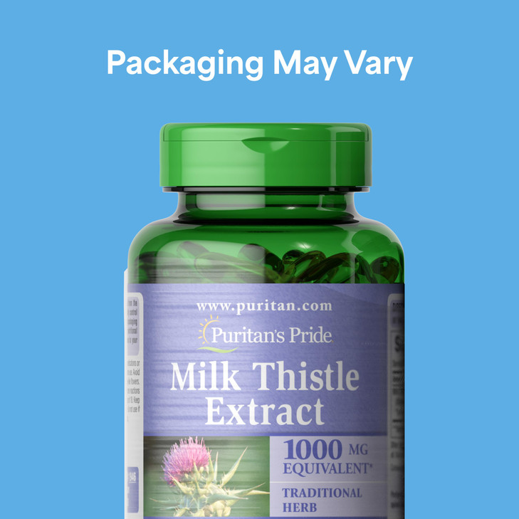 Puritan's Pride Milk Thistle Silymarin 4:1 Concentration Extract 200mg (1000 Mg