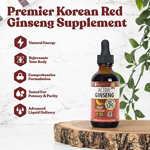 Active Ginseng Korean Red Panax Ginseng with Natural Ginsenosides