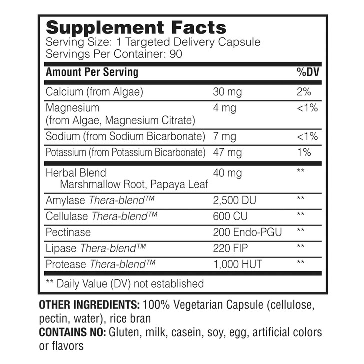Enzymedica, pH-Basic, Includes Digestive Enzymes, Nutrients & Herbs, Supports