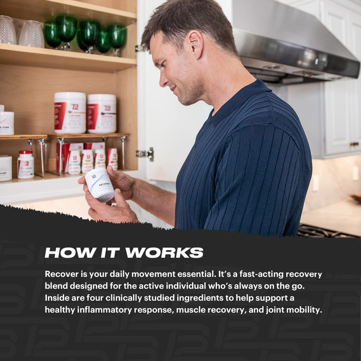 TB12 Recover - Premium Natural Recovery Supplement with