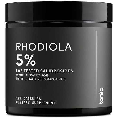Toniiq Triple-Strength 600mg Rhodiola Rosea - 120 Capsules