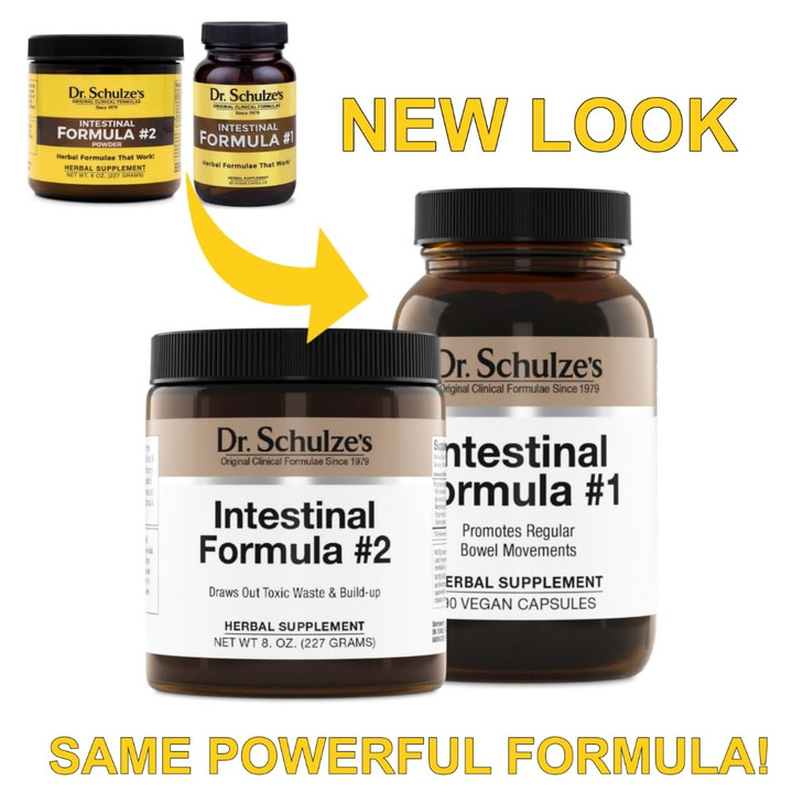 Dr. Schulze's Intestinal Formula #2 (8 Ounces) and Intestinal Formula #1