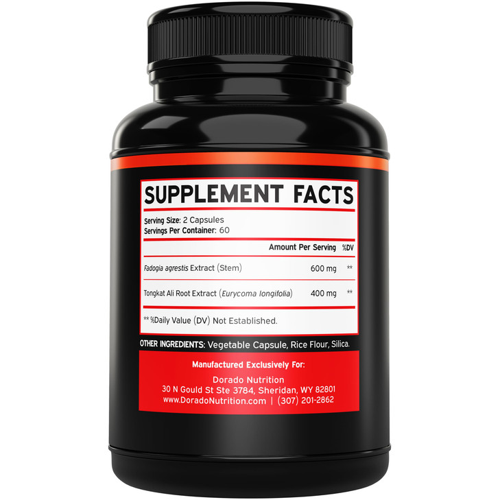 Fadogia Agrestis and Tongkat Ali Supplement Performance Blend