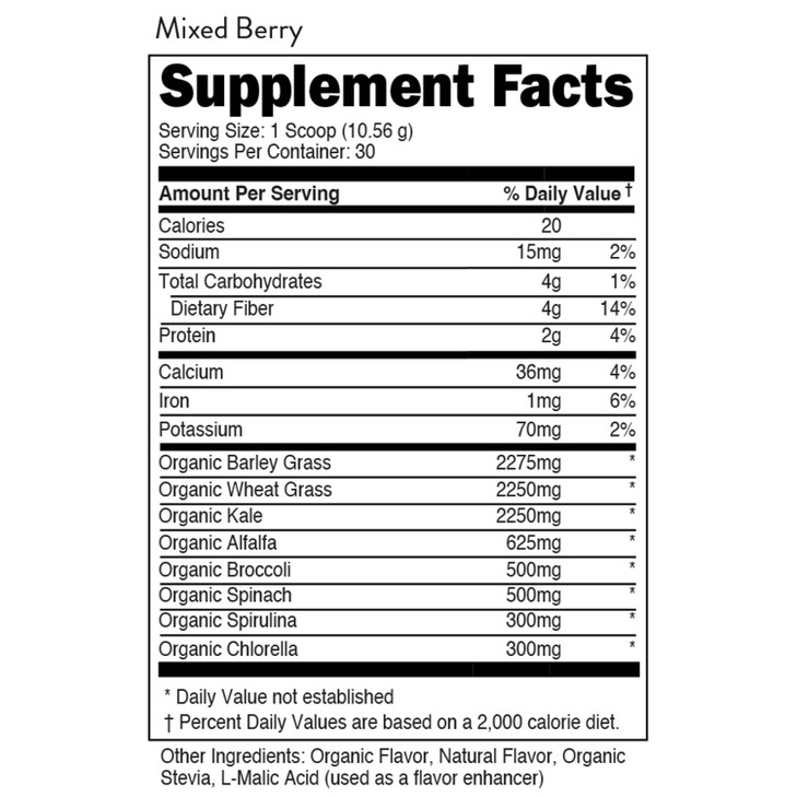 Greens Superfood Powder Mixed Berry - 8 Most Essential Mixed Greens