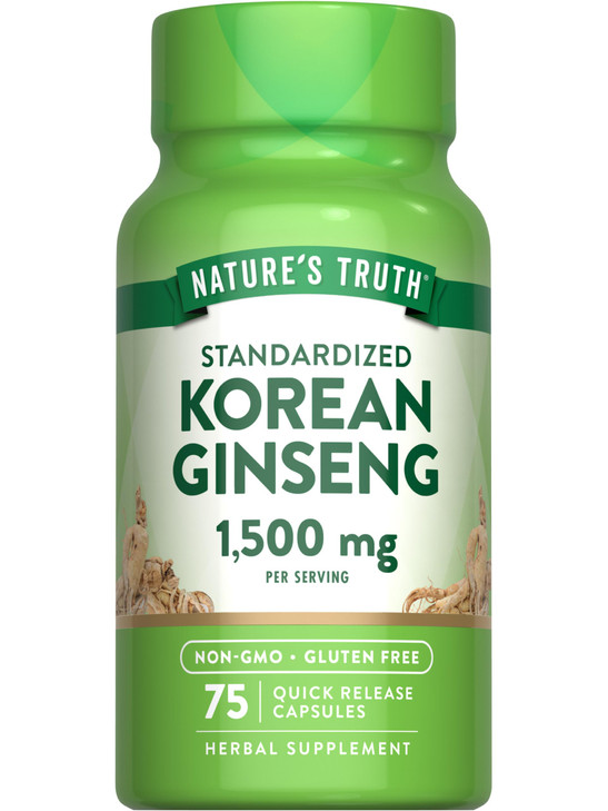 Nature's Truth Korean Ginseng Capsules - 75 Count