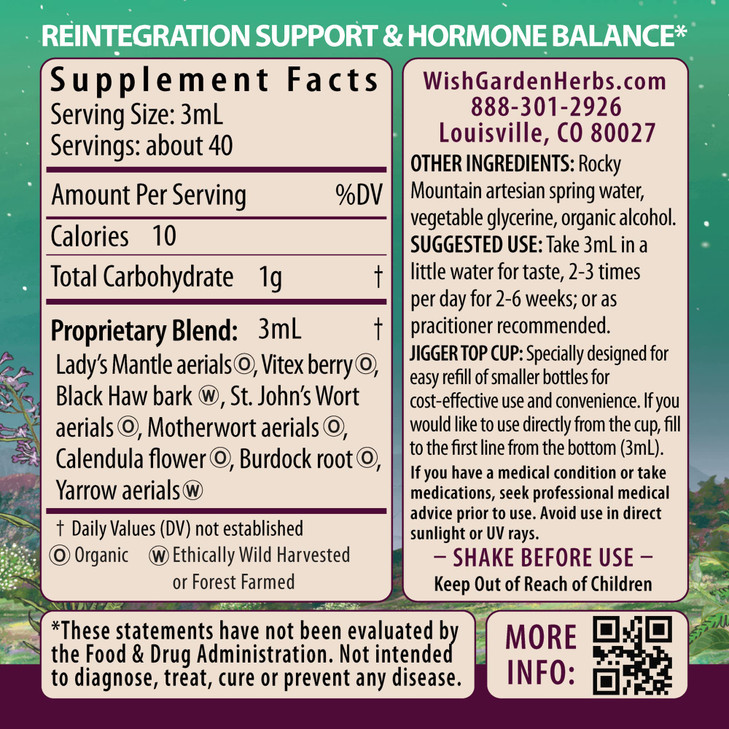 WishGarden Herbs ReBalance After Birth Hormonal