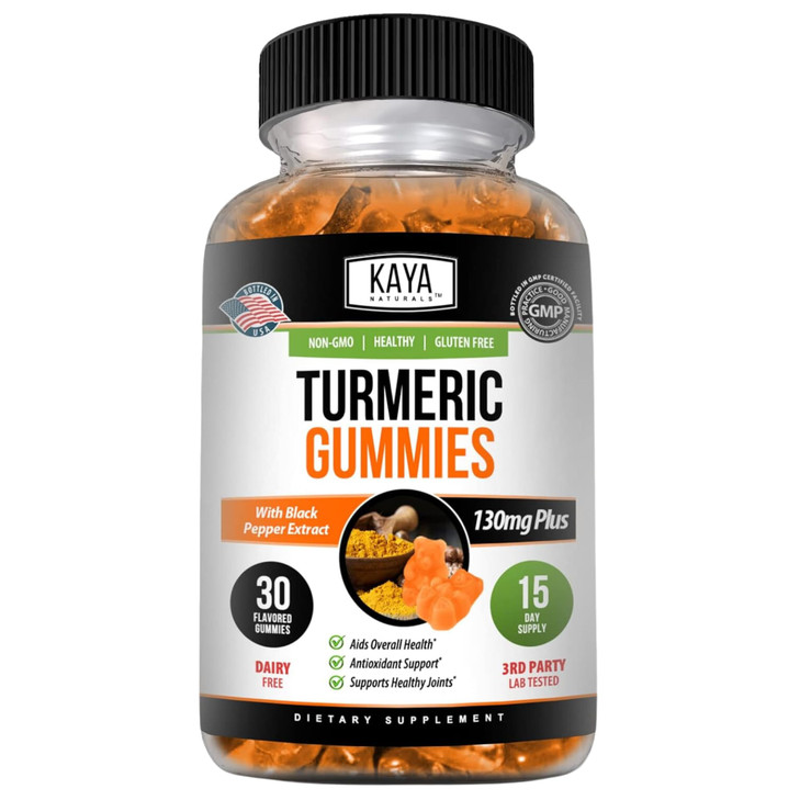 Kaya Naturals Turmeric Supplements Gummies