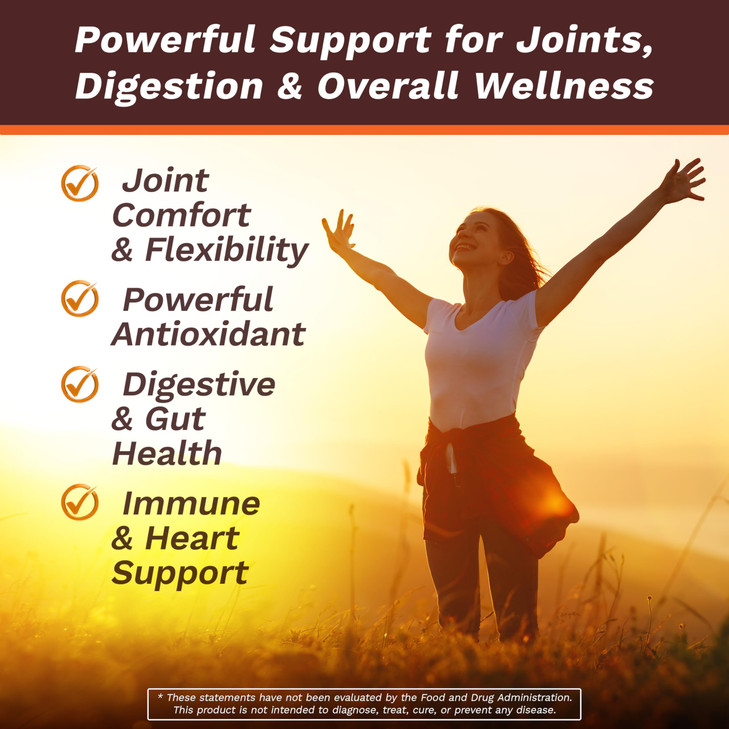 Life's Fortune Organic Turmeric Curcumin with Black Pepper and Ginger, Enhanced