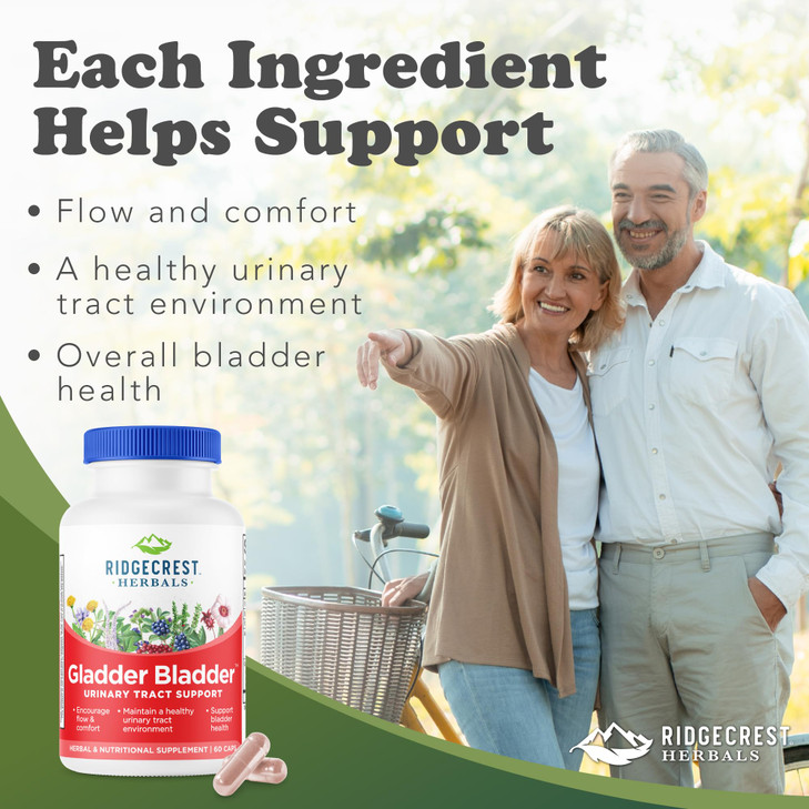 RidgeCrest Herbals Gladder Bladder, Urinary Tract Health Supplement. Contains