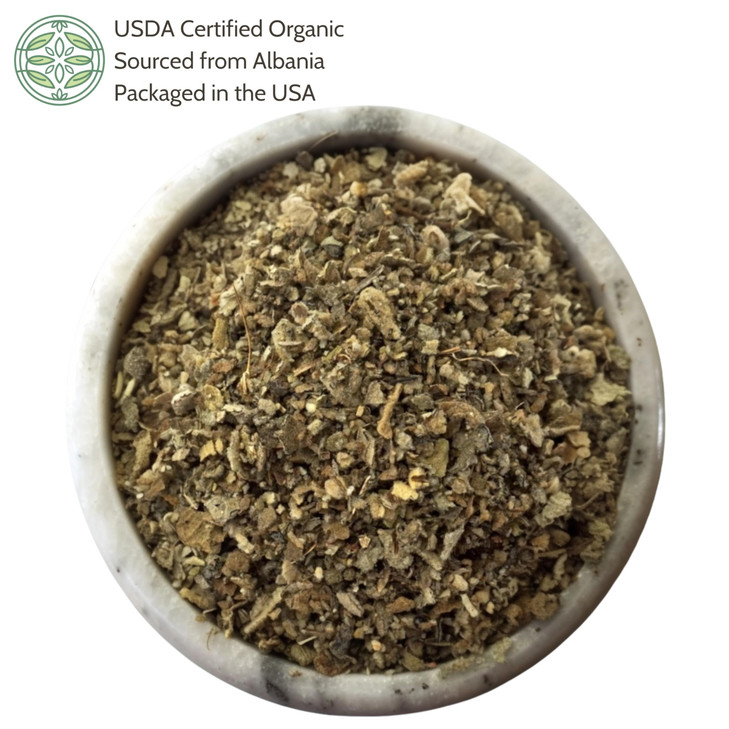 Elanen Naturals Organic Mullein Leaf 8 oz. (227g), USDA Certified Organic