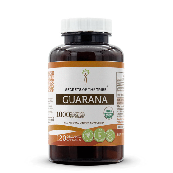 Secrets of the Tribe Guarana USDA Organic Capsules