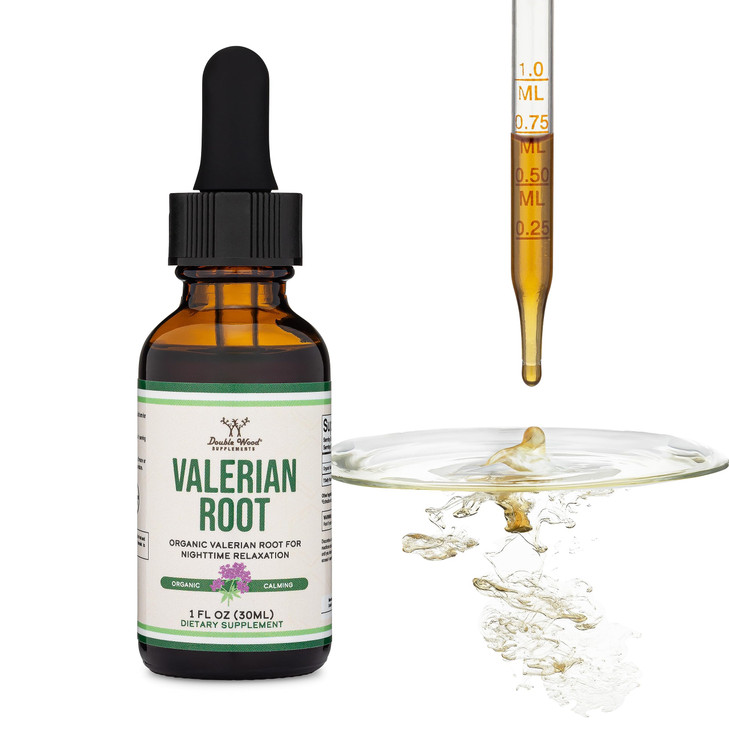 Valerian Root Drops for Sleep - Organic Valerian Root Tincture Extract 168mg