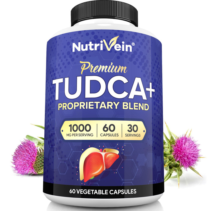 Nutrivein Premium TUDCA+ Liver Support Supplement 1000mg