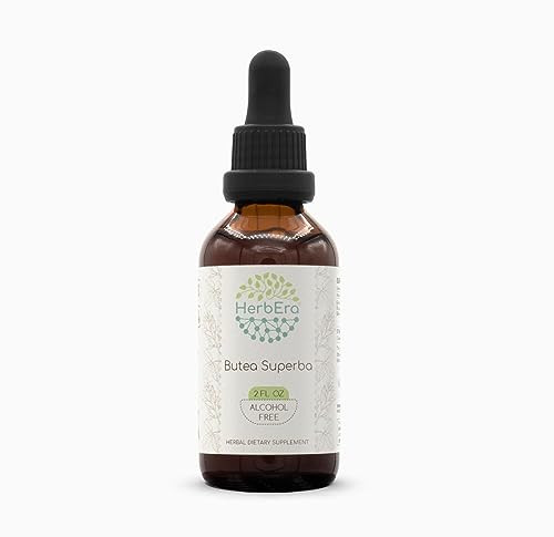 HerbEra Butea Superba Tincture B60 Alcohol-Free Extract, Wildcrafted Butea